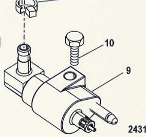 Mercury/Marinerfuel connector (22-15781A9) (click for enlarged image)